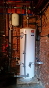 Shortheath Nursery newly installed unvented cylinder